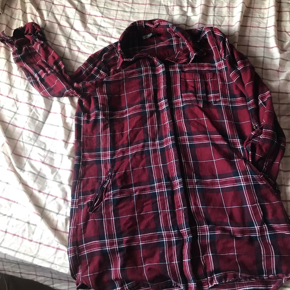 SZ S cotton on lumberjack tunic